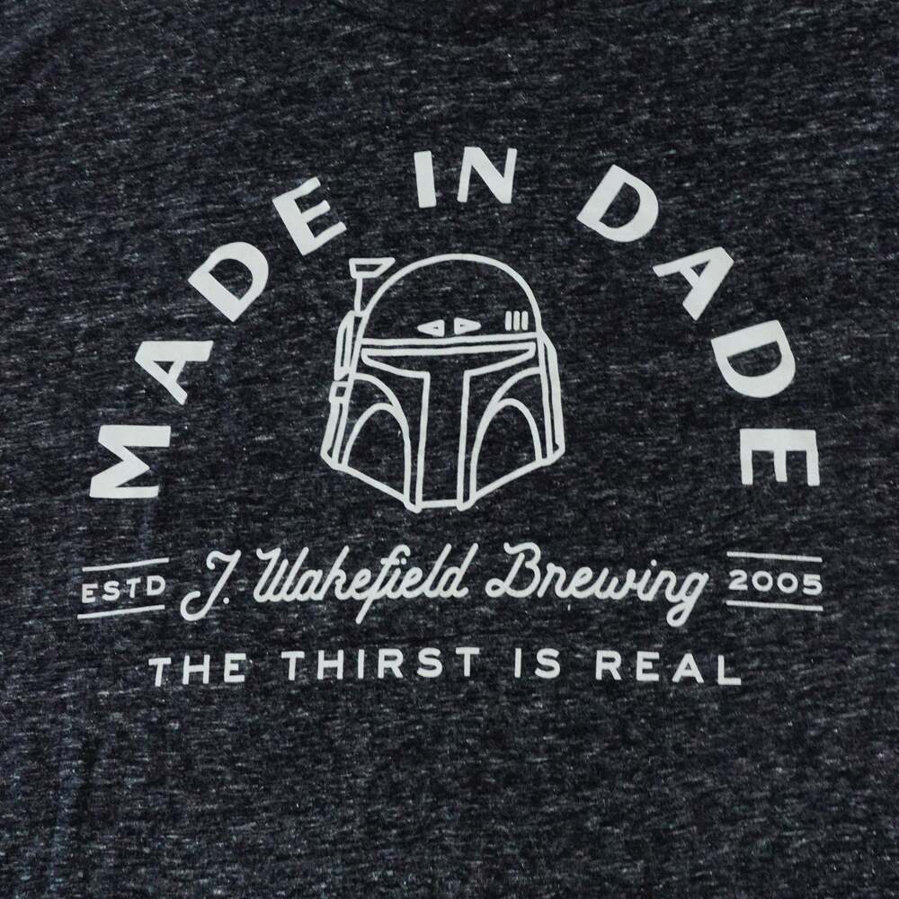 J Wakefield Brewing Star Wars Mandelorian Made in Dade T Shirt Mens XL